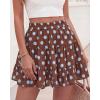 image:imageBTFBM Summer Skirts for Women 2026 Floral High Waist Shorts Underneath Boho Tiered Flowy Tennis Skorts Casual Mini SkirtDot Brown Blue