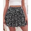 image:imageBTFBM Summer Skirts for Women 2026 Floral High Waist Shorts Underneath Boho Tiered Flowy Tennis Skorts Casual Mini SkirtFloral Black White
