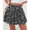 image:imageBTFBM Summer Skirts for Women 2026 Floral High Waist Shorts Underneath Boho Tiered Flowy Tennis Skorts Casual Mini SkirtFloral Black White