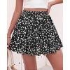 image:imageBTFBM Summer Skirts for Women 2026 Floral High Waist Shorts Underneath Boho Tiered Flowy Tennis Skorts Casual Mini SkirtFloral Black White