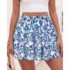 image:imageBTFBM Summer Skirts for Women 2026 Floral High Waist Shorts Underneath Boho Tiered Flowy Tennis Skorts Casual Mini SkirtFloral White Blue