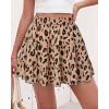 image:imageBTFBM Summer Skirts for Women 2026 Floral High Waist Shorts Underneath Boho Tiered Flowy Tennis Skorts Casual Mini SkirtLeopard Khaki