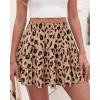 image:imageBTFBM Summer Skirts for Women 2026 Floral High Waist Shorts Underneath Boho Tiered Flowy Tennis Skorts Casual Mini SkirtLeopard Khaki