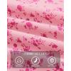image:imageBTFBM Button Down Shirts for Women Floral Long Sleeve Lightweight Chiffon Blouses Spring Business Casual Work Tops 2026Floral Pink Rose Red