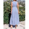 image:imageBTFBM Summer Dresses for Women 2026 Sleeveless Boho V Neck A Line Flowy Spring Casual Maxi Dress Beach Vacation PocketsLight Blue