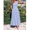 image:imageBTFBM Summer Dresses for Women 2026 Sleeveless Boho V Neck A Line Flowy Spring Casual Maxi Dress Beach Vacation PocketsLight Blue