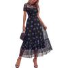 Floral Black Royal Blue