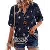 Floral Navy Apricot