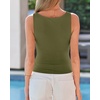 image:imageBTFBM Cowl Neck Tops for Women 2026 Sleeveless Going Out Business Casual Tank Top Spring Summer Outfits Fashion ClothingArmy Green