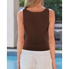 image:imageBTFBM Cowl Neck Tops for Women 2026 Sleeveless Going Out Business Casual Tank Top Spring Summer Outfits Fashion ClothingBrown