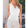 image:imageBTFBM Cowl Neck Tops for Women 2026 Sleeveless Going Out Business Casual Tank Top Spring Summer Outfits Fashion ClothingWhite