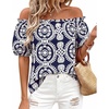 Floral Navy White
