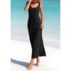 image:imageBTFBM Satin Dress Sleeveless Scoop Neck Summer Dresses for Women Elegant 2026 Loose Party Sundresses Fashion ClothingBlack