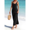 image:imageBTFBM Satin Dress Sleeveless Scoop Neck Summer Dresses for Women Elegant 2026 Loose Party Sundresses Fashion ClothingBlack