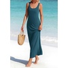 image:imageBTFBM Satin Dress Sleeveless Scoop Neck Summer Dresses for Women Elegant 2026 Loose Party Sundresses Fashion ClothingDark Blue