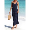 image:imageBTFBM Satin Dress Sleeveless Scoop Neck Summer Dresses for Women Elegant 2026 Loose Party Sundresses Fashion ClothingNavy Blue