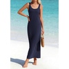 image:imageBTFBM Satin Dress Sleeveless Scoop Neck Summer Dresses for Women Elegant 2026 Loose Party Sundresses Fashion ClothingNavy Blue