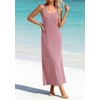 image:imageBTFBM Satin Dress Sleeveless Scoop Neck Summer Dresses for Women Elegant 2026 Loose Party Sundresses Fashion ClothingPink