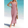 image:imageBTFBM Satin Dress Sleeveless Scoop Neck Summer Dresses for Women Elegant 2026 Loose Party Sundresses Fashion ClothingPink