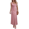 image:imageBTFBM Satin Dress Sleeveless Scoop Neck Summer Dresses for Women Elegant 2026 Loose Party Sundresses Fashion ClothingPink