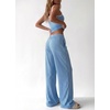 image:imageBTFBM Lounge Sets For Women 2026 Striped 2 Piece Pajama Sets Spaghetti Strap Tops Wide Leg Pants Beach Vacation OutfitsStriped Blue White