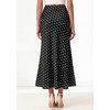image:imageBTFBM Midi Skirts for Women 2026 Summer Spring Lightweight A Line High Waisted Wedding Guest Party Silk Long SkirtDot Black White