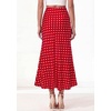 image:imageBTFBM Midi Skirts for Women 2026 Summer Spring Lightweight A Line High Waisted Wedding Guest Party Silk Long SkirtDot Red White