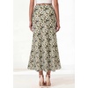 image:imageBTFBM Midi Skirts for Women 2026 Summer Spring Lightweight A Line High Waisted Wedding Guest Party Silk Long SkirtGreen Camo