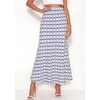 image:imageBTFBM Midi Skirts for Women 2026 Summer Spring Lightweight A Line High Waisted Wedding Guest Party Silk Long SkirtPlaid Blue