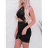 image:imageBTFBM Women 2026 Summer Dresses Sleeveless Casual Crewneck Bodycon Cutout Twist Slim Wrap Club Party Beach Mini DressBlack