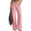 image:imageBTFBM Straight Leg Jeans for Women Stretchy Curve Appeal Pants  Front Seam Little Flare Bootcut Jean High Waisted Denim Pockets Travel Airport Outfits 2026 Trendy Fall Fashion ClothingPink