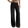 image:imageBTFBM Straight Leg Jeans for Women Stretchy Curve Appeal Pants  Front Seam Little Flare Bootcut Jean High Waisted Denim Pockets Travel Airport Outfits 2026 Trendy Fall Fashion ClothingBlack