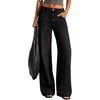 image:imageBTFBM Straight Leg Jeans for Women Stretchy Curve Appeal Pants  Front Seam Little Flare Bootcut Jean High Waisted Denim Pockets Travel Airport Outfits 2026 Trendy Fall Fashion ClothingBlack