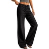 image:imageBTFBM Straight Leg Jeans for Women Stretchy Curve Appeal Pants  Front Seam Little Flare Bootcut Jean High Waisted Denim Pockets Travel Airport Outfits 2026 Trendy Fall Fashion ClothingBlack