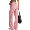 image:imageBTFBM Straight Leg Jeans for Women Stretchy Curve Appeal Pants  Front Seam Little Flare Bootcut Jean High Waisted Denim Pockets Travel Airport Outfits 2026 Trendy Fall Fashion ClothingPink