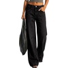 image:imageBTFBM Straight Leg Jeans for Women Stretchy Curve Appeal Pants  Front Seam Little Flare Bootcut Jean High Waisted Denim Pockets Travel Airport Outfits 2026 Trendy Fall Fashion ClothingBlack