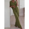 image:imageBTFBM Womens 2 Piece Outfits Casual Short Sleeve Lounge Set Summer Fashion 2026 Tracksuits Matching Sets Travel ClothesArmy Green