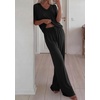 image:imageBTFBM Womens 2 Piece Outfits Casual Short Sleeve Lounge Set Summer Fashion 2026 Tracksuits Matching Sets Travel ClothesBlack