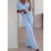 image:imageBTFBM Womens 2 Piece Outfits Casual Short Sleeve Lounge Set Summer Fashion 2026 Tracksuits Matching Sets Travel ClothesLight Blue