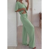 image:imageBTFBM Womens 2 Piece Outfits Casual Short Sleeve Lounge Set Summer Fashion 2026 Tracksuits Matching Sets Travel ClothesSage Green