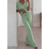 image:imageBTFBM Womens 2 Piece Outfits Casual Short Sleeve Lounge Set Summer Fashion 2026 Tracksuits Matching Sets Travel ClothesSage Green