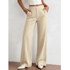 image:imageBTFBM Womens Dress Pants 2026 Fall Wide Leg High Waisted Palazzo Pants Business Casual Work Trousers Slacks PocketsBeige