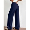 image:imageBTFBM Womens Dress Pants 2026 Fall Wide Leg High Waisted Palazzo Pants Business Casual Work Trousers Slacks PocketsNavy Blue