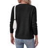 image:imageBTFBM Cardigan Sweaters for Women 2026 Fall Clothes Long Sleeve Button Down Open Front Soft Knit Lightweight SweaterBlack