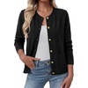 image:imageBTFBM Cardigan Sweaters for Women 2026 Fall Clothes Long Sleeve Button Down Open Front Soft Knit Lightweight SweaterBlack