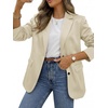 image:imageBTFBM Satin Long Sleeve Blazers for Women 2026  Work Office Suit Jackets with PocketsBusiness Casual OutfitsFall WinterBeige