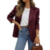 image:imageBTFBM Satin Long Sleeve Blazers for Women 2026  Work Office Suit Jackets with PocketsBusiness Casual OutfitsFall WinterBurgundy
