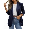 image:imageBTFBM Satin Long Sleeve Blazers for Women 2026  Work Office Suit Jackets with PocketsBusiness Casual OutfitsFall WinterNavy Blue