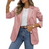 image:imageBTFBM Satin Long Sleeve Blazers for Women 2026  Work Office Suit Jackets with PocketsBusiness Casual OutfitsFall WinterPink