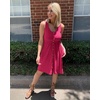 image:imageBTFBM Summer Dresses for Women 2026 Spring Clothes Sleeveless Crewneck Beach Vacation Outfits Mini Flowy Sun DressButtons Rose Red